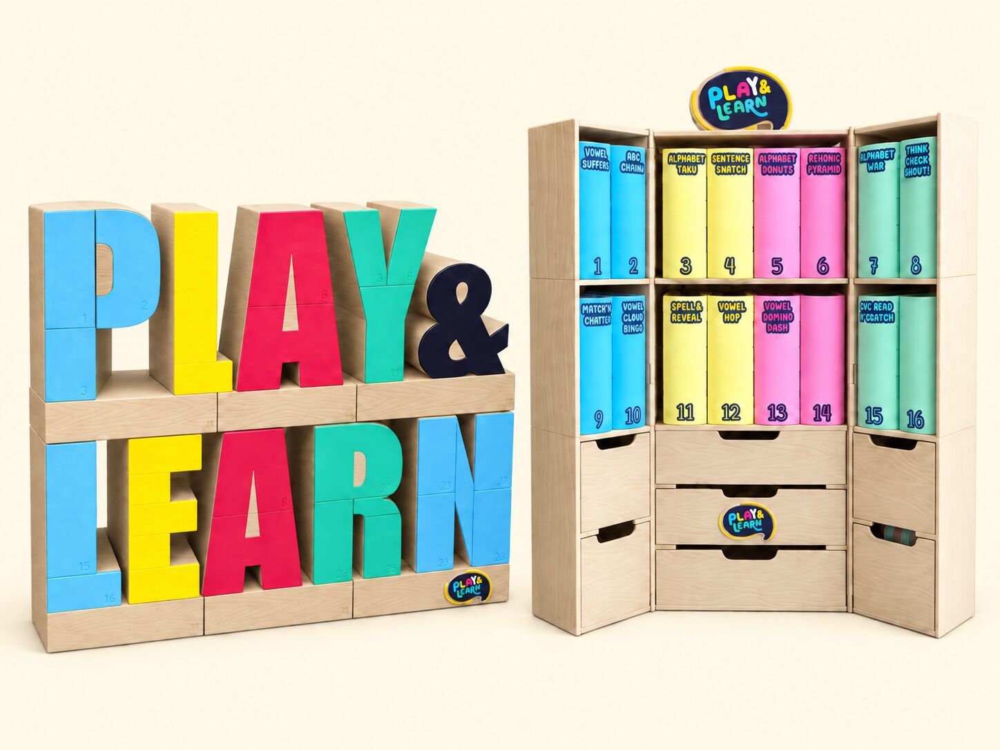 שתי ערכות המרתון של Play and Learn, רכישת הקריאה ויסודות האנגלית